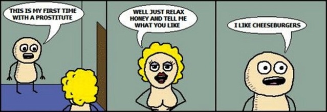 When she asks what you're into, but your true passion is food. A man of simple pleasures. 🍔