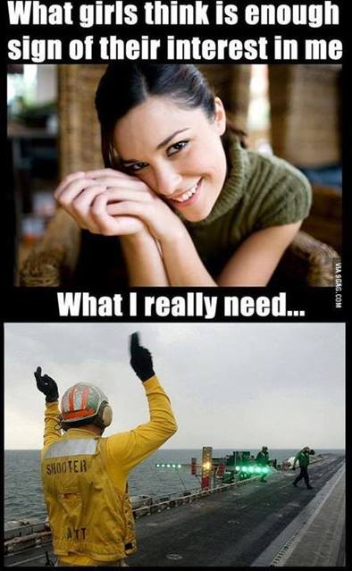 Unless you're signaling me to launch a fighter jet off an aircraft carrier, I'm probably going to miss the hint. 🤷‍♂️