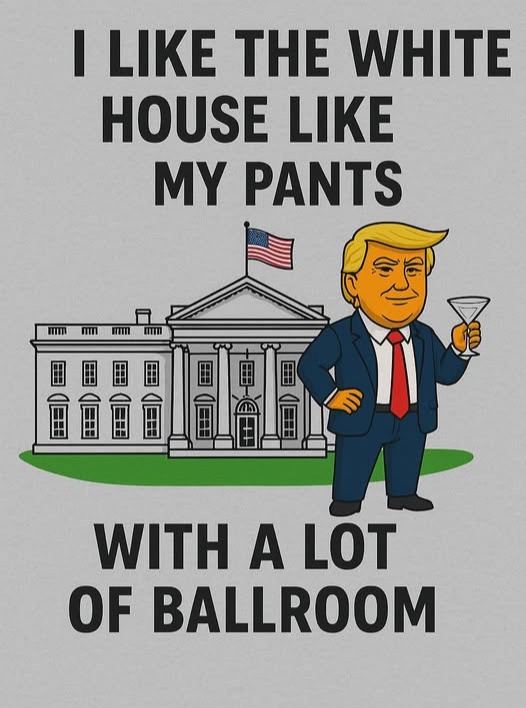 When you're a real estate mogul, even your pants need to have ample ballroom space. 🤣