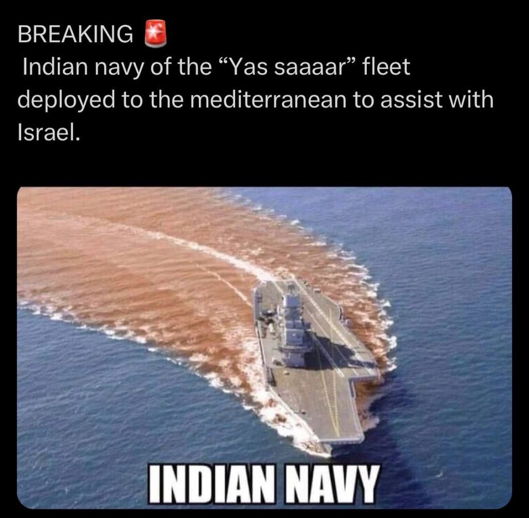 When the Navy has to deploy right after Taco Tuesday. The 'Yas Saaaar' fleet is making waves, literally. 💩