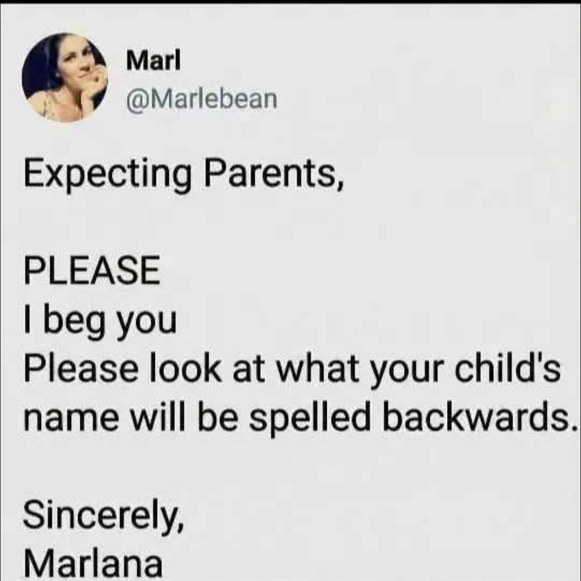 A very important Public Service Announcement from someone who learned the hard way. Don't be like Marlana's parents. 😭