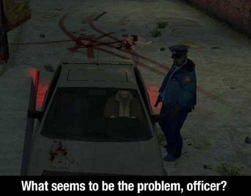 When you try to act innocent but the evidence is literally splattered on your car and the street behind you. 👀