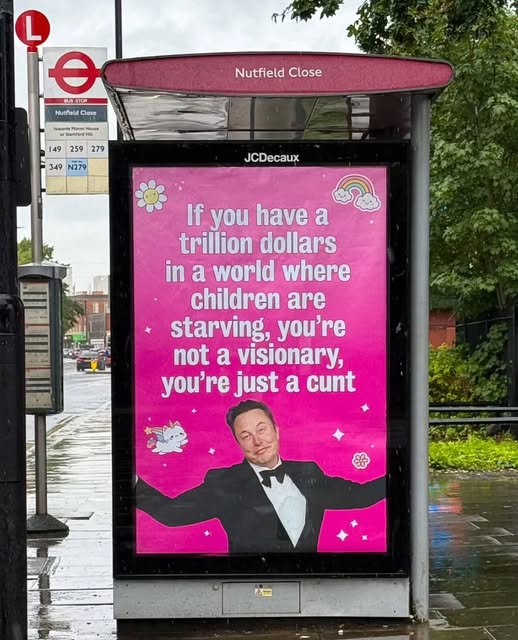 Spotted in London, where the bus stop ads are getting brutally honest and surprisingly fabulous. 🦄