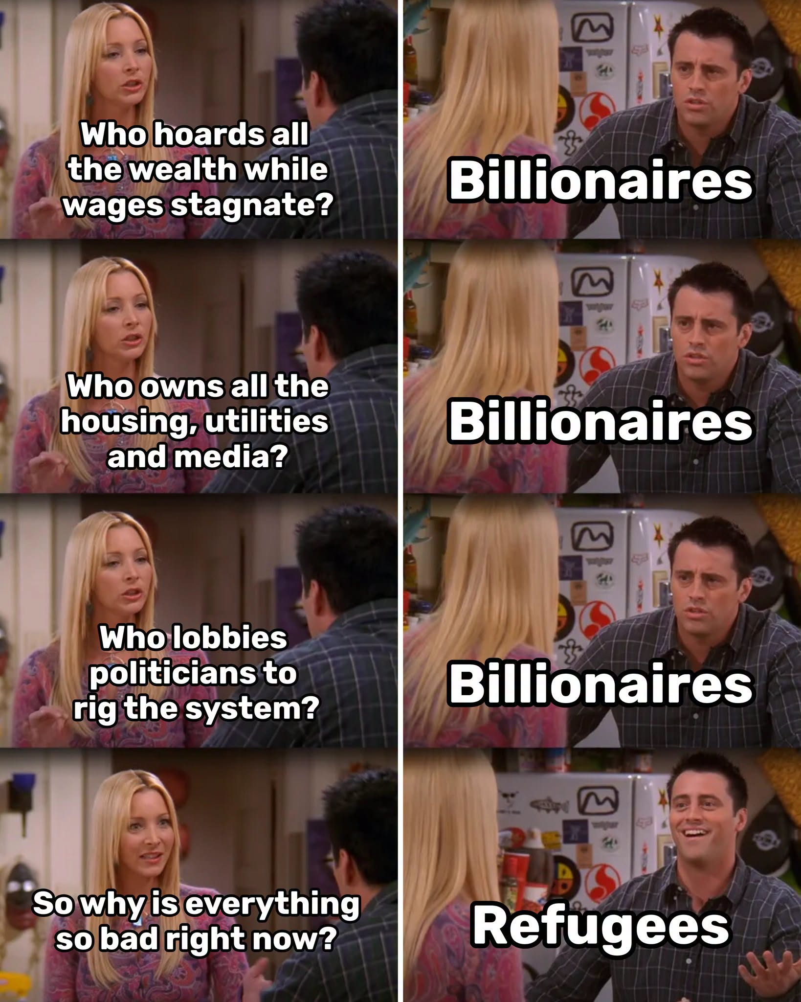 The mental gymnastics are an Olympic sport at this point. It's just so much easier to blame them, right? 🤨
