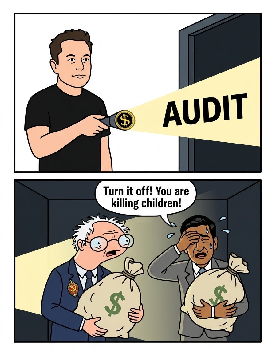 When you ask a politician for a simple audit of where the taxpayer money went.
