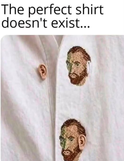 When your fashion sense is as tortured as your favorite artist. I'm all ears for this design! 👂🎨
