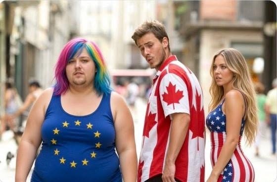 Canada, currently allied with the USA, takes a long, hard look at what the European Union is offering. 👀🍁
