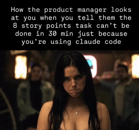 That look of pure disappointment from the product manager when your AI-generated code isn't magic. 🥲