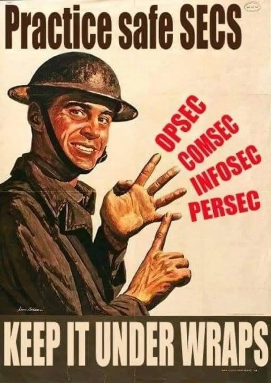 Loose lips sink ships, but poor OPSEC sinks entire careers. Always practice safe SECS! 🤐